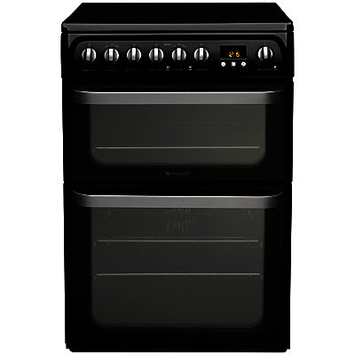 Hotpoint HUE61KS Electric Cooker, Black Hotpoint HUE61KS Electric Cooker, Black